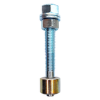 GUIA SIMPLE PARA PORTON 126 MM LAR  25MM ZINCADO