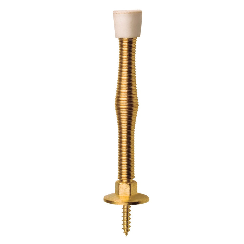 Tope Puerta Recto Flexible 3.1/2", Acero Bronceado