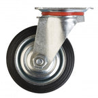 Rueda Goma 3" Llanta Metálica