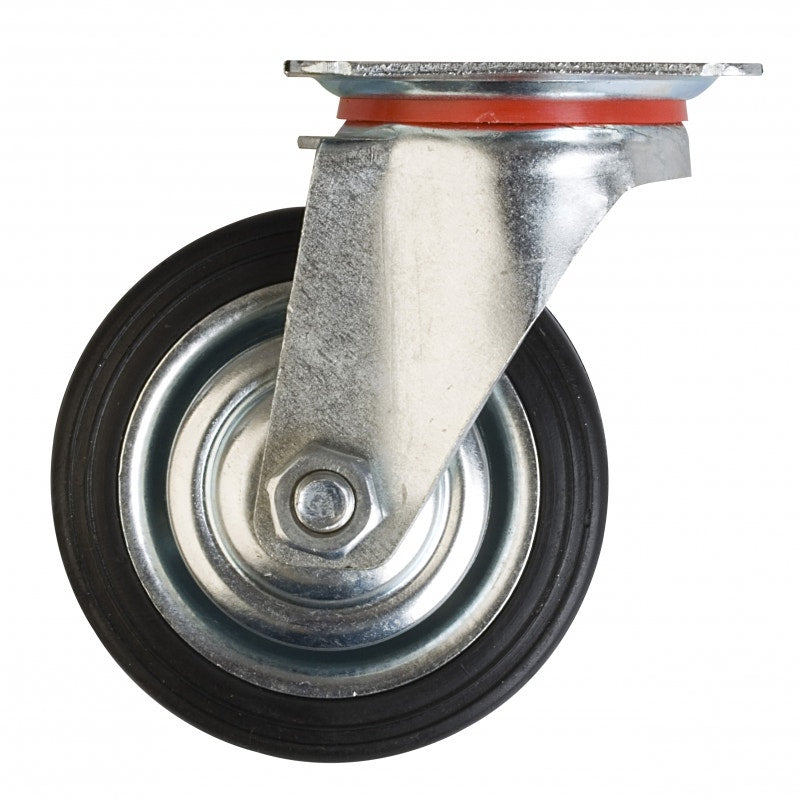 Rueda Goma 3" Llanta Metálica