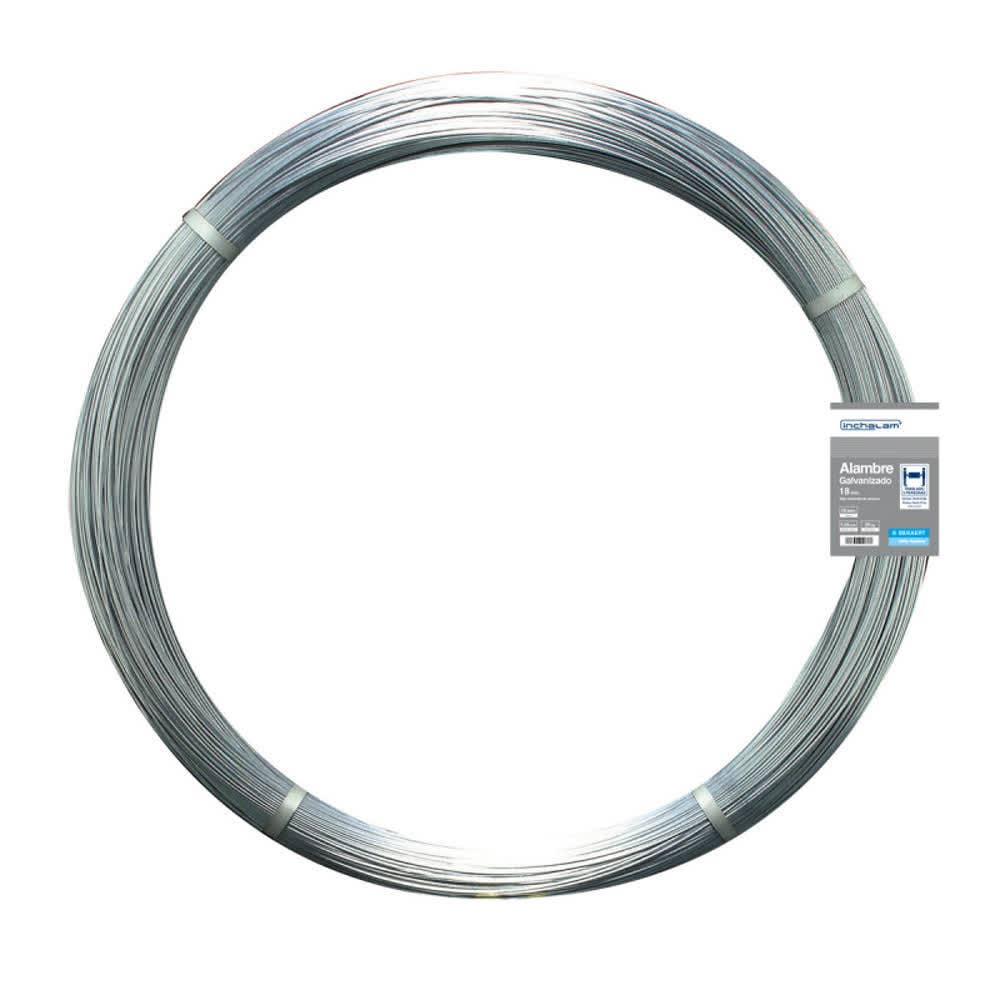 Alambre galvanizado n° 18 rollo 25kg