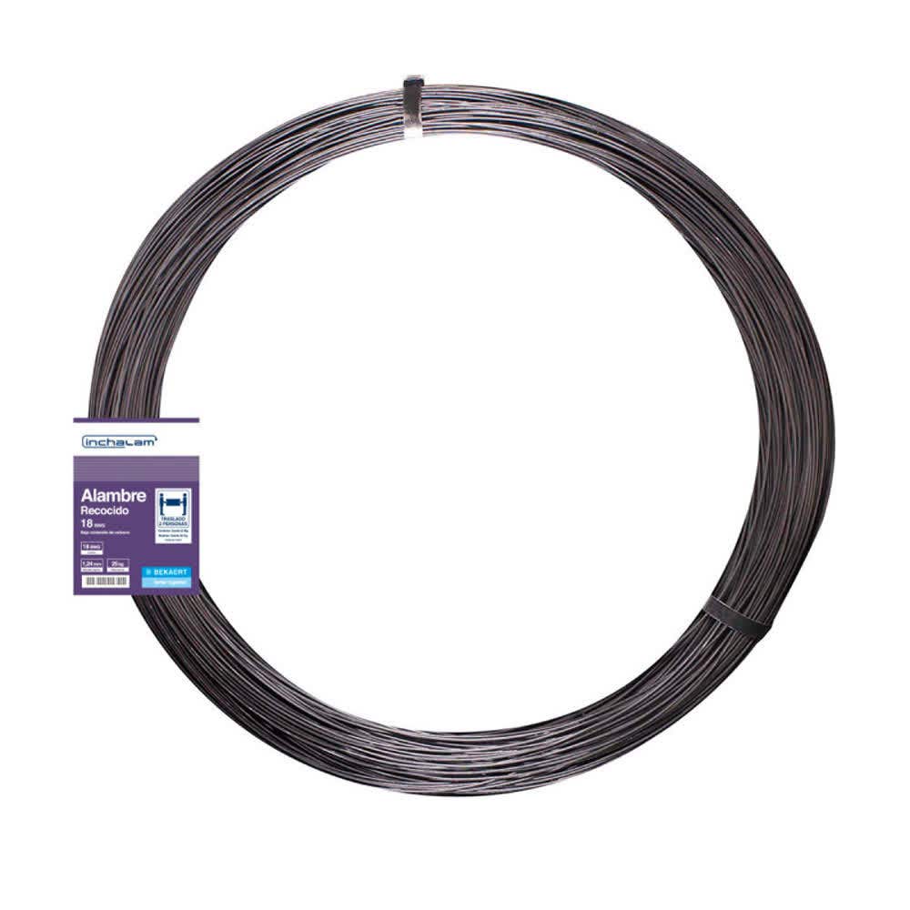 Alambre negro recocido n°18 rollo 25kg