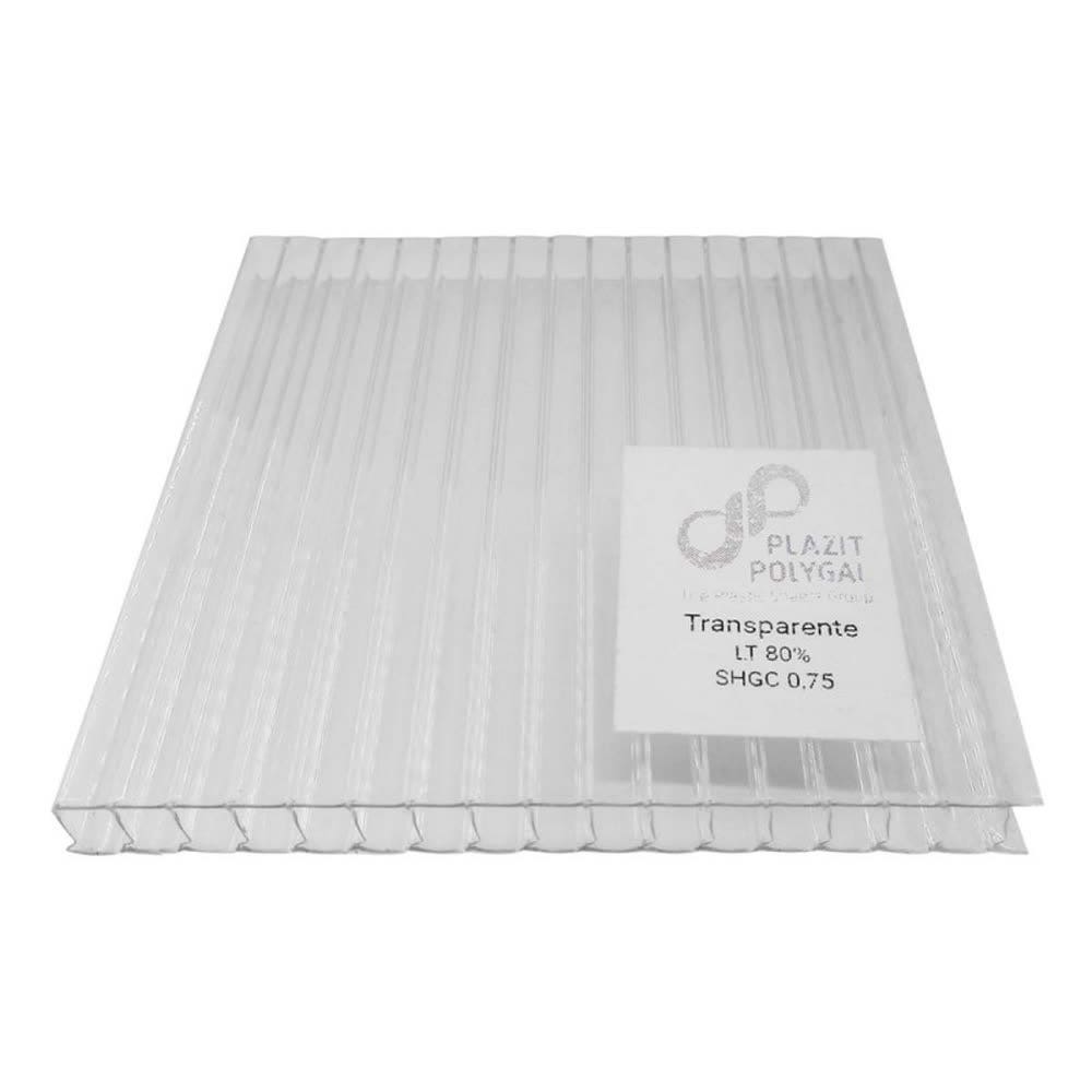 Policarbonato Alveolar 1050 X 2900 X 4mm Transpare