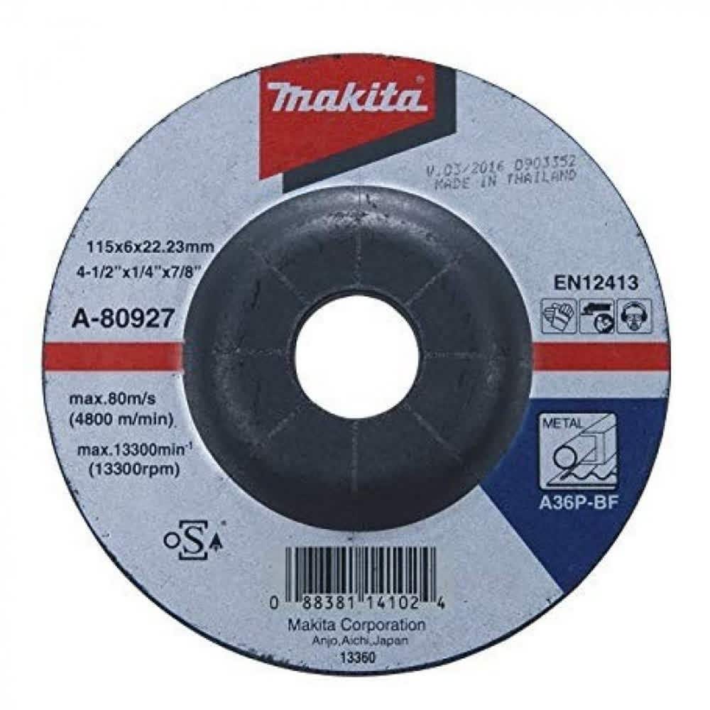 Disco desb. metal 4.1/2 a-80927 makita