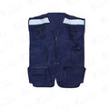 Chaleco azul geologo poplin c/c talla m