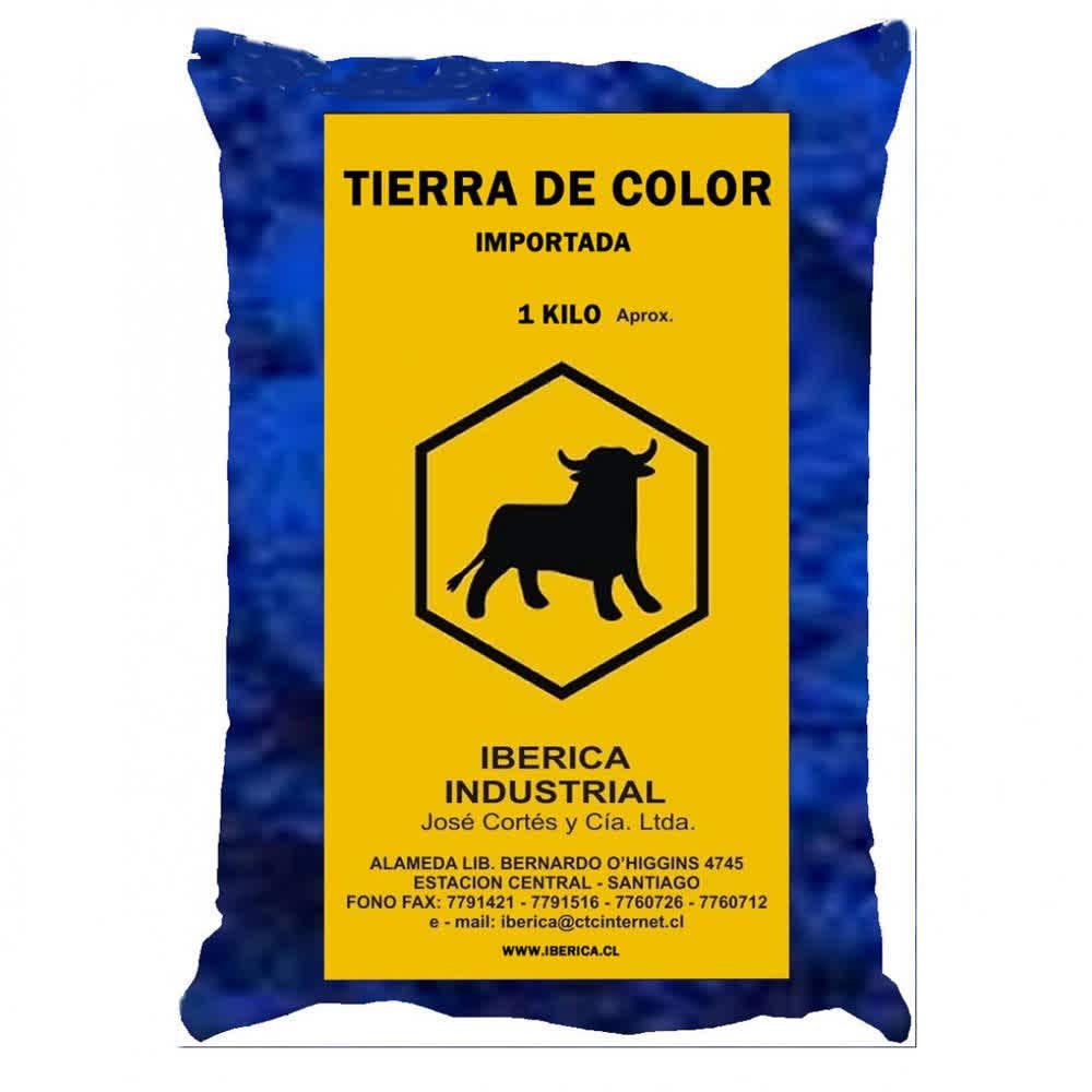 Tierra de color azul 1kg.