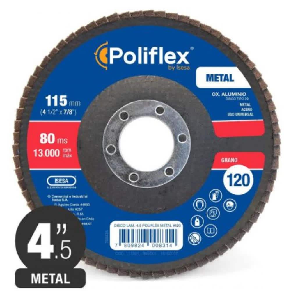 Disco poliflex 4.1/2gr. 120