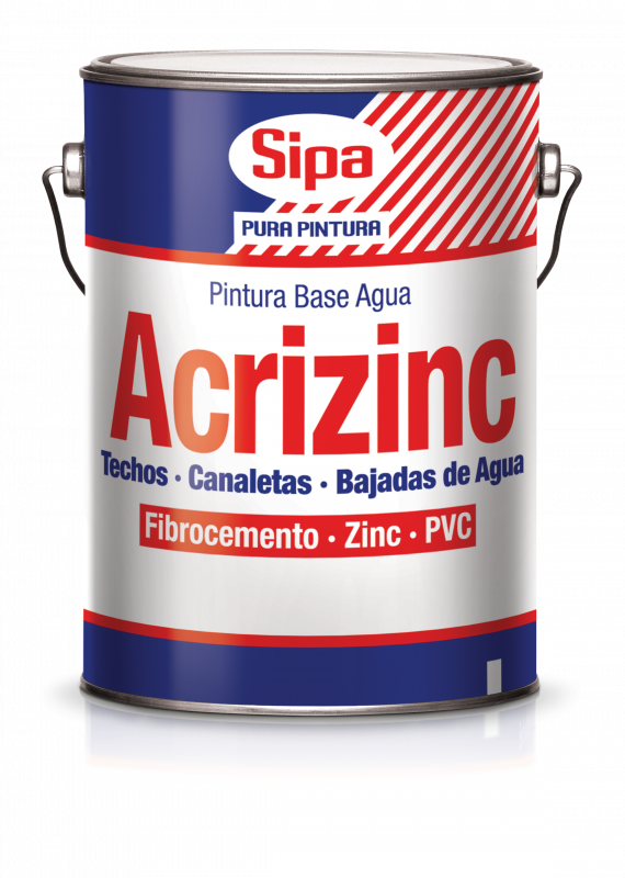 PINTURA TECHO AL AGUA ACRIZINC ROJO COLONIAL GL