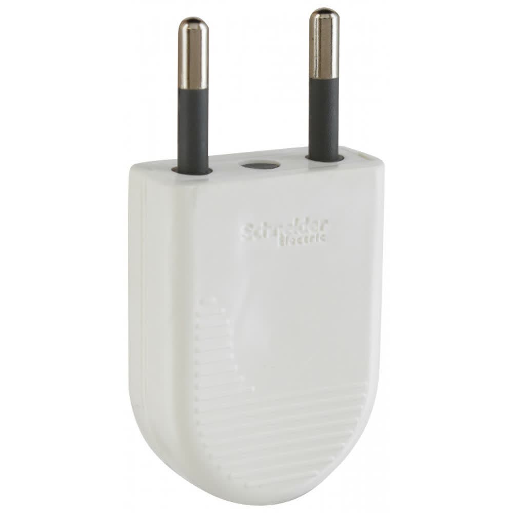 Enchufe macho convertible 10a 2p     blanco