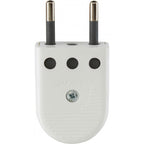 Enchufe macho convertible 10a 2p     blanco