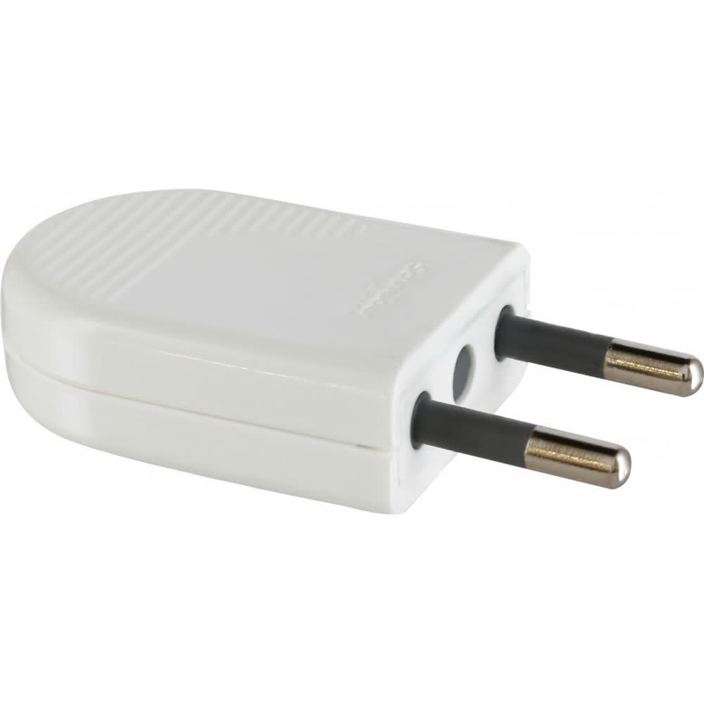 Enchufe macho convertible 10a 2p     blanco