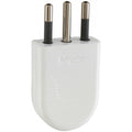 Enchufe macho convertible 10a 2p+t blanco