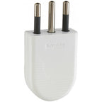 Enchufe macho convertible 10a 2p+t blanco