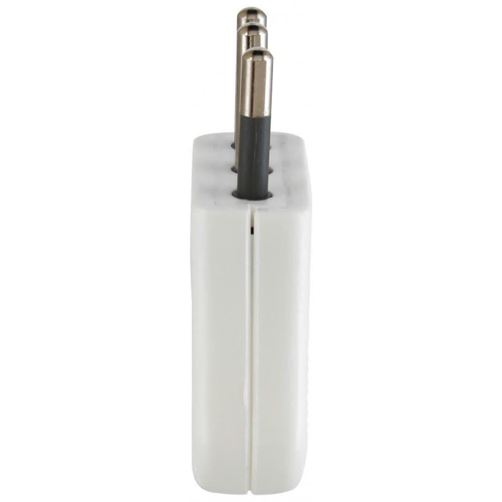 Enchufe macho convertible 10a 2p+t blanco
