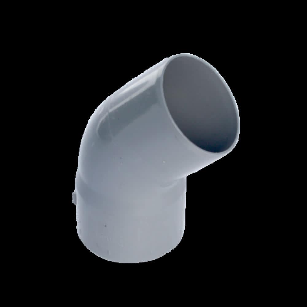 Codo san.gris 45   75mm