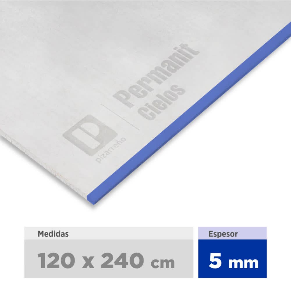 Fibrocemento 1.20 x 2.40 x 5.0 mm