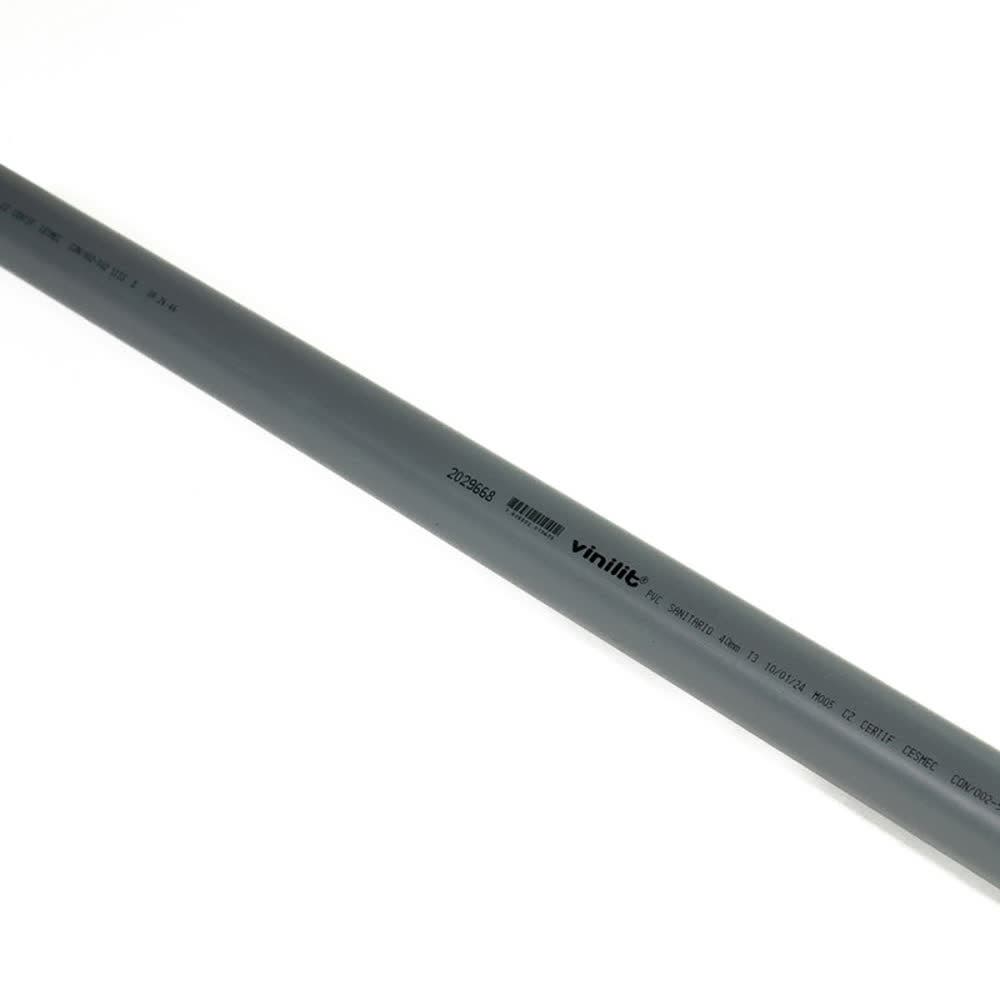 Tubo Pvc Gris   40mmx3mt
