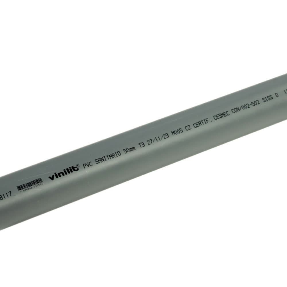 Tubo Pvc Gris   50mmx3mt
