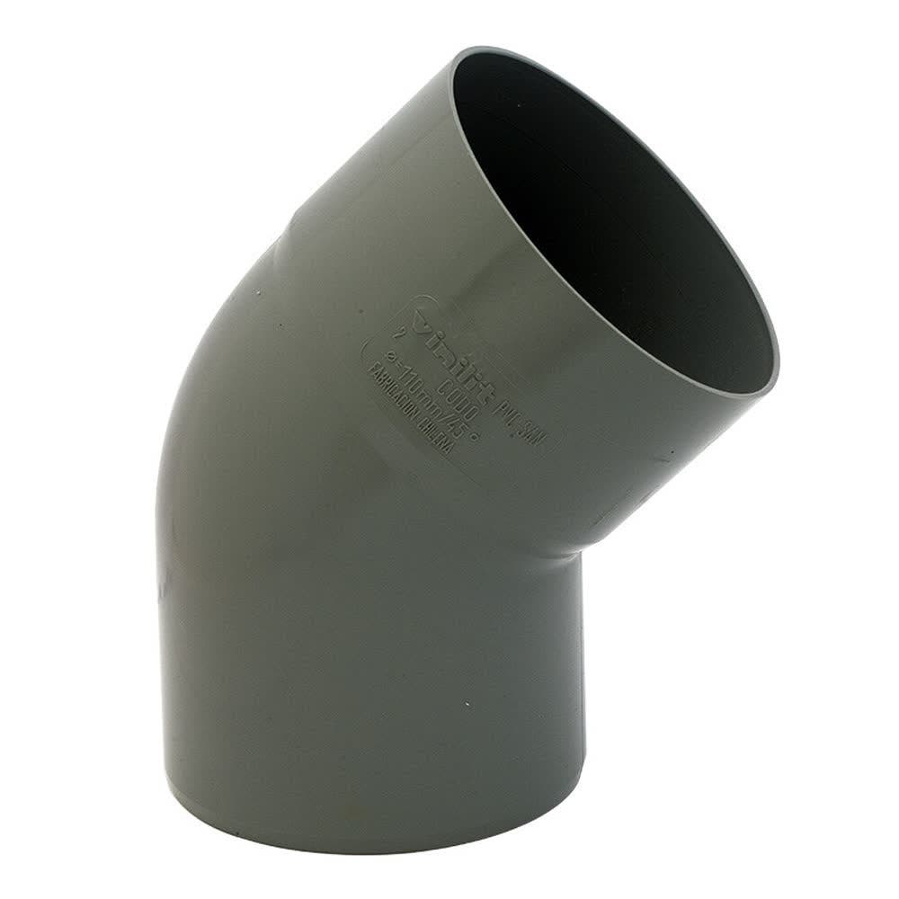 Codo san.gris 45   40mm