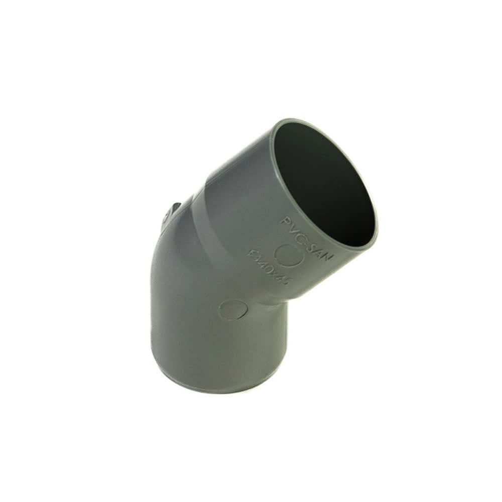 Codo san.gris 45   40mm