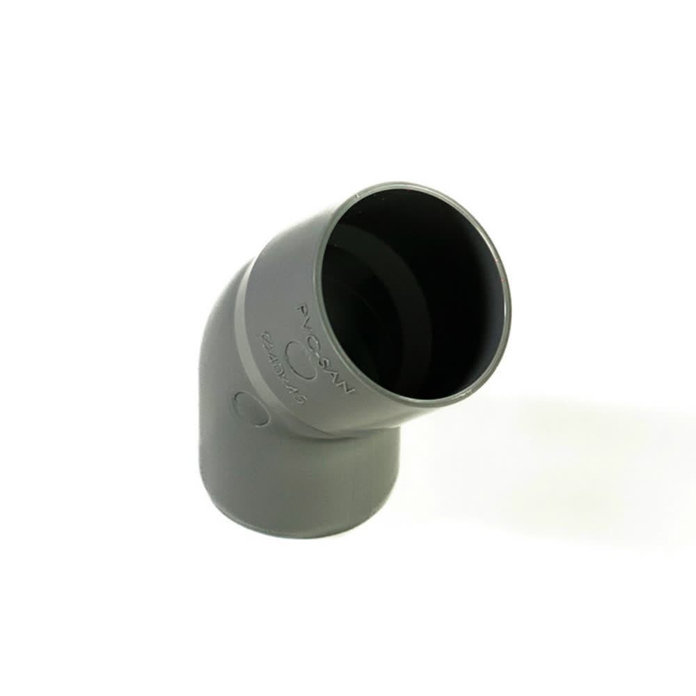 Codo san.gris 45   40mm