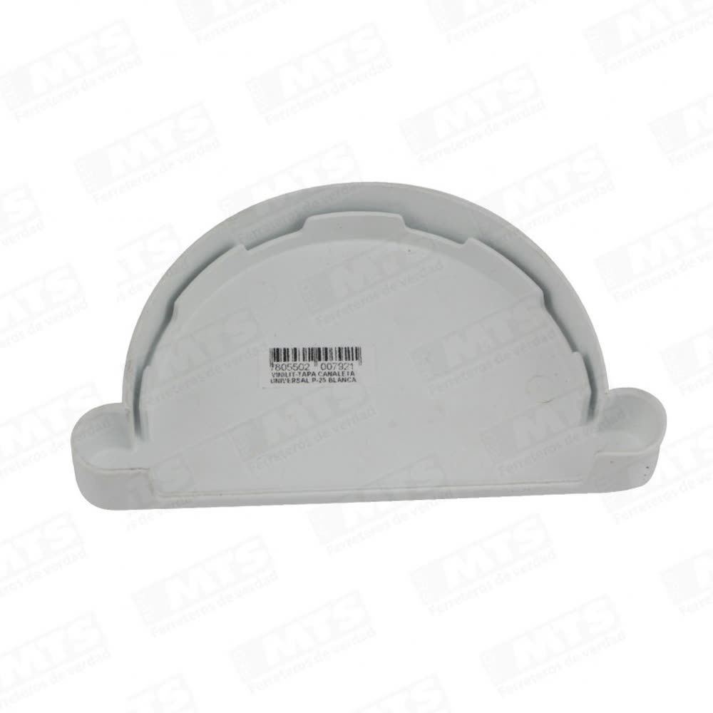 Tapa canaleta universal blanca