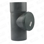 Tee registro sanitario gris 110mm