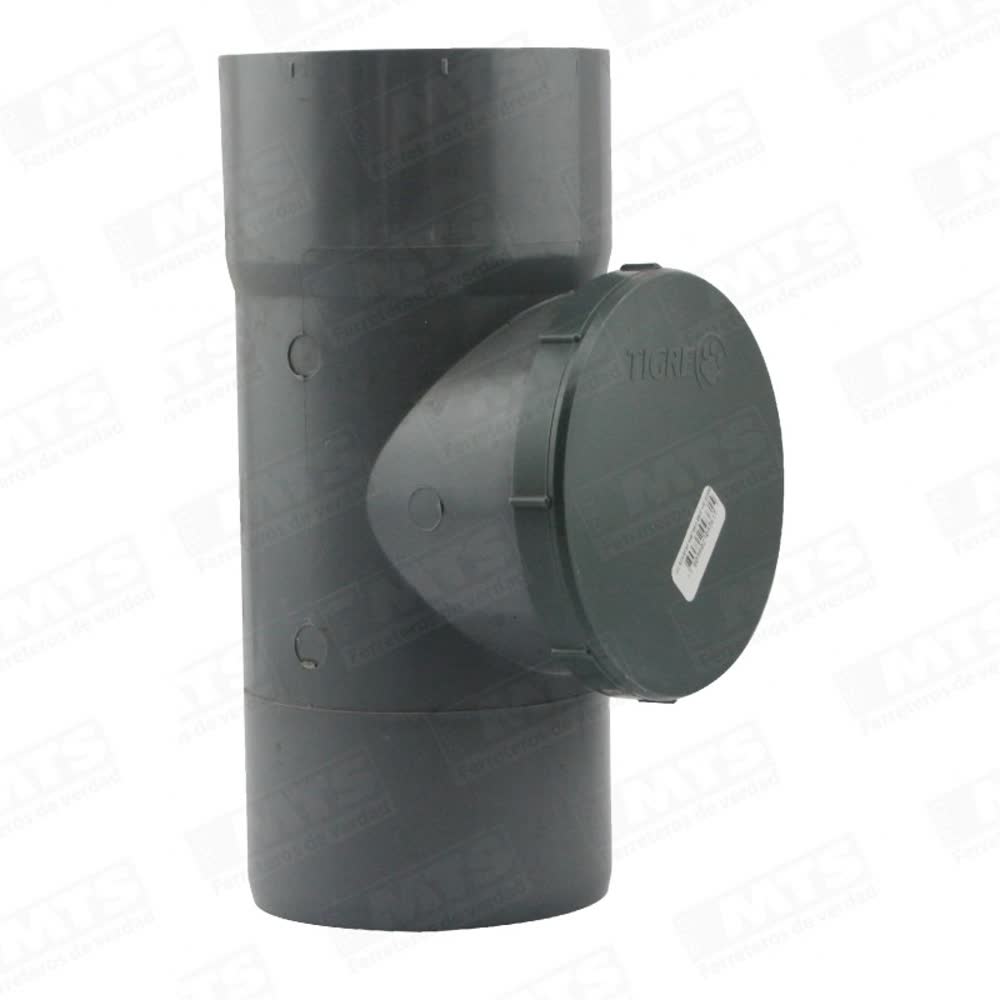 Tee registro sanitario gris 110mm