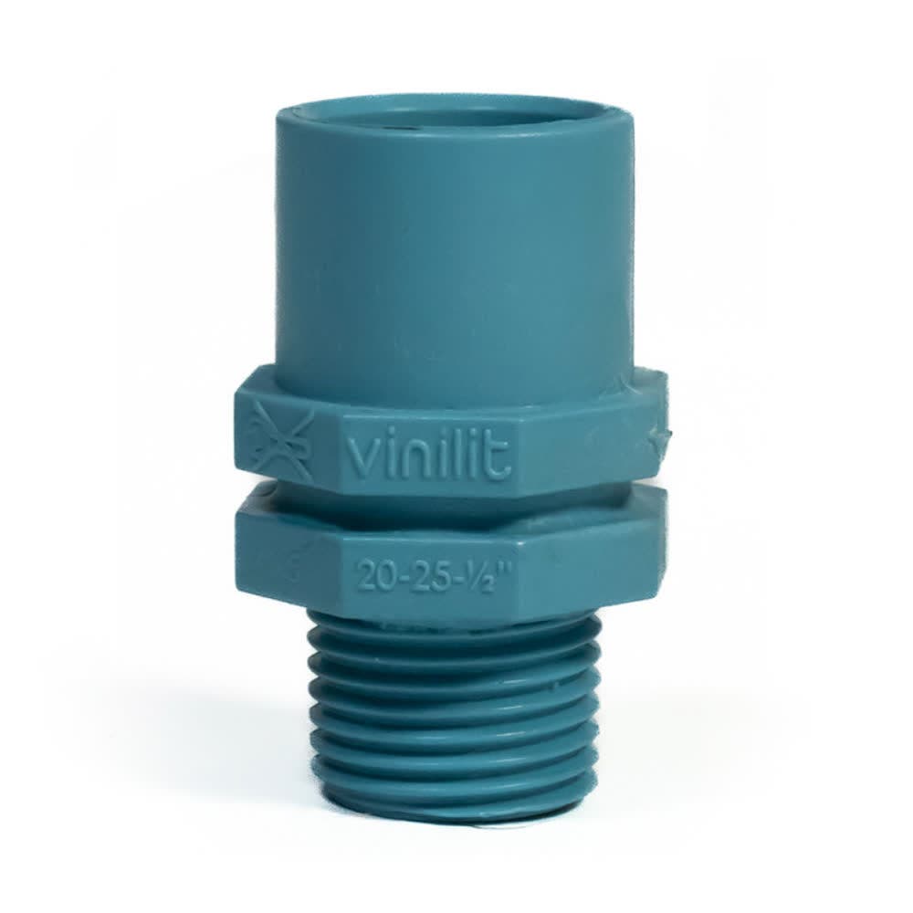 Terminal pvc hidr. he 20mmx1/2