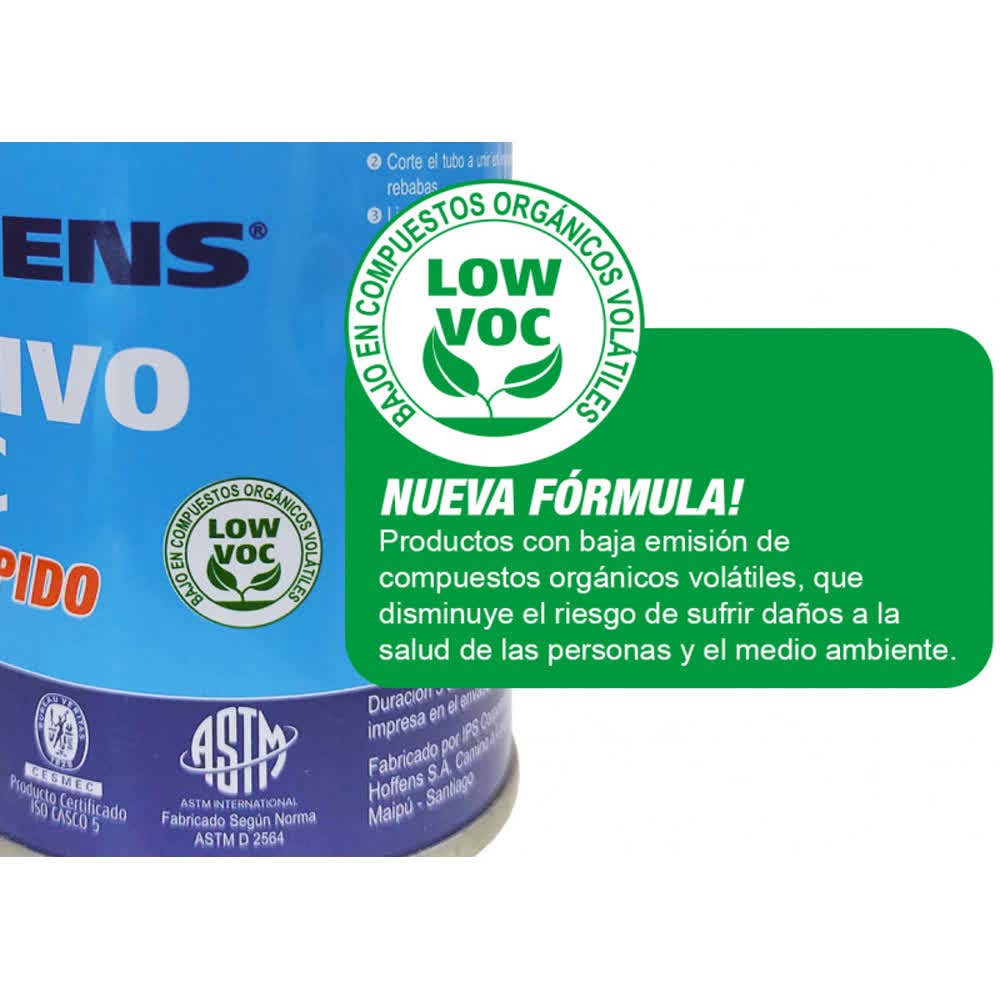 ADHESIVO PVC  240CC  SECADO RAPIDO