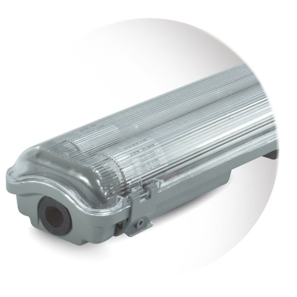 Equipo estanco led 2x20w con tubos