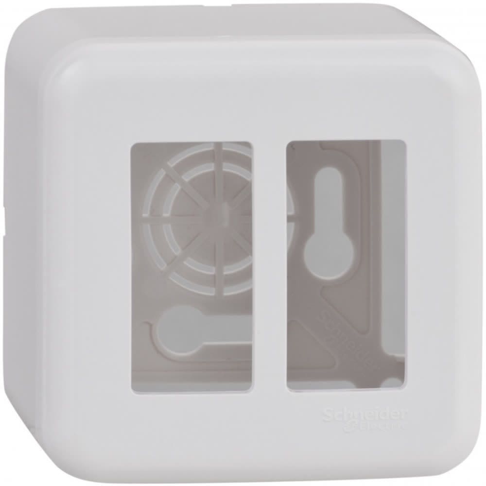 Casquete sobrepuesto 2 modulos blanco