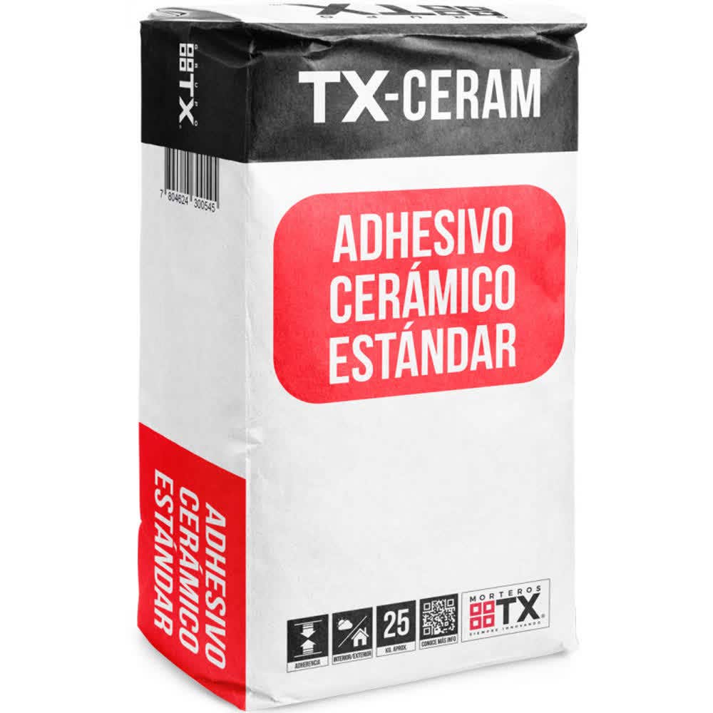 Adhesivo ceramico transex en polvo 25kg