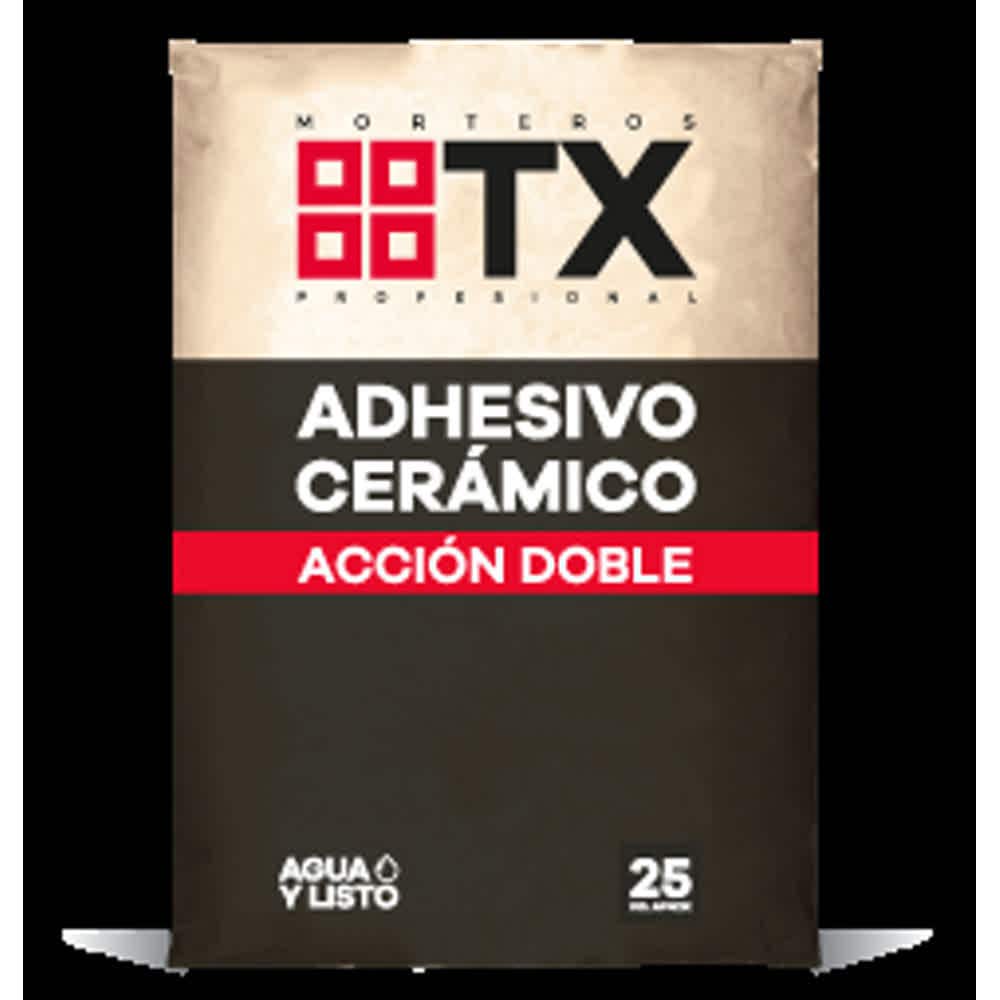 Adhesivo ceramico transex en polvo da 25kg