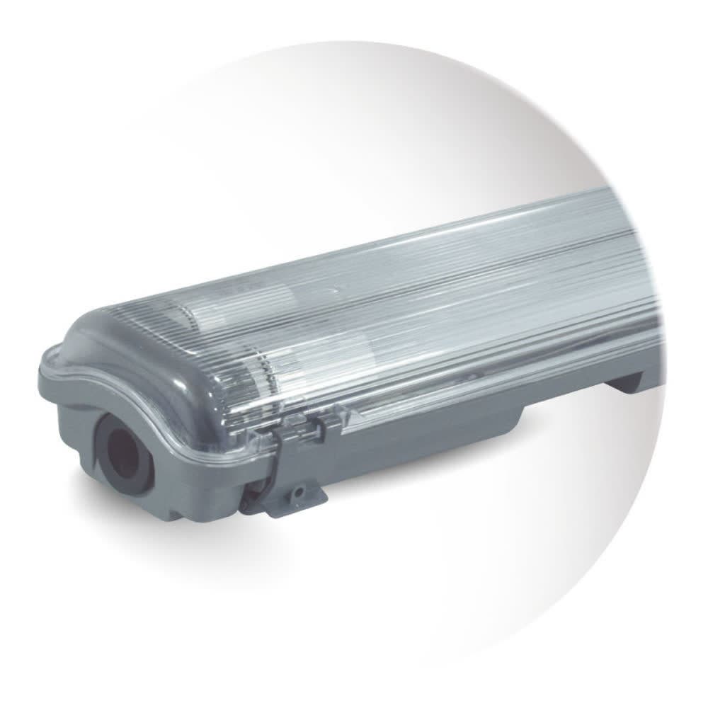 Equipo estanco led 2x10w con tubos