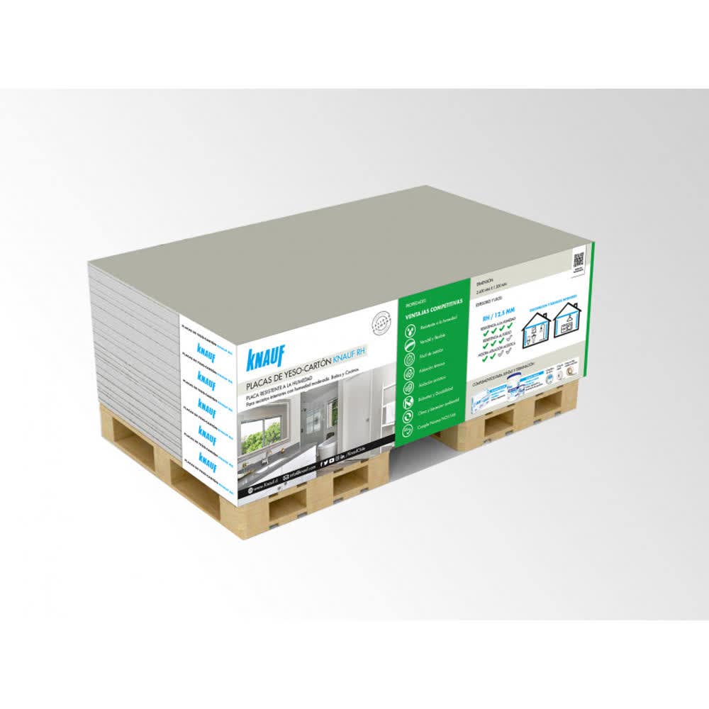 Yeso Carton Rh 1.20 X 2.40 X 12.5 Mm