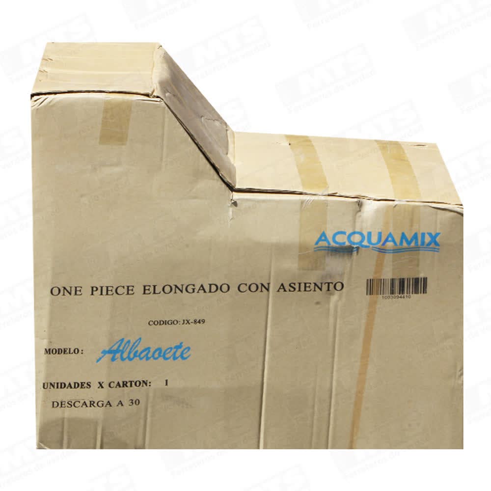 WC ONE PIECE CASTILLA ELONG C/ASIEN A PISO 30CM