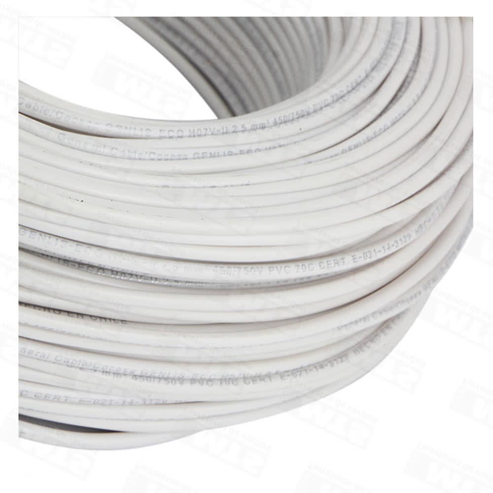 Alambre elect. nya blanco 2.5 (100mts)