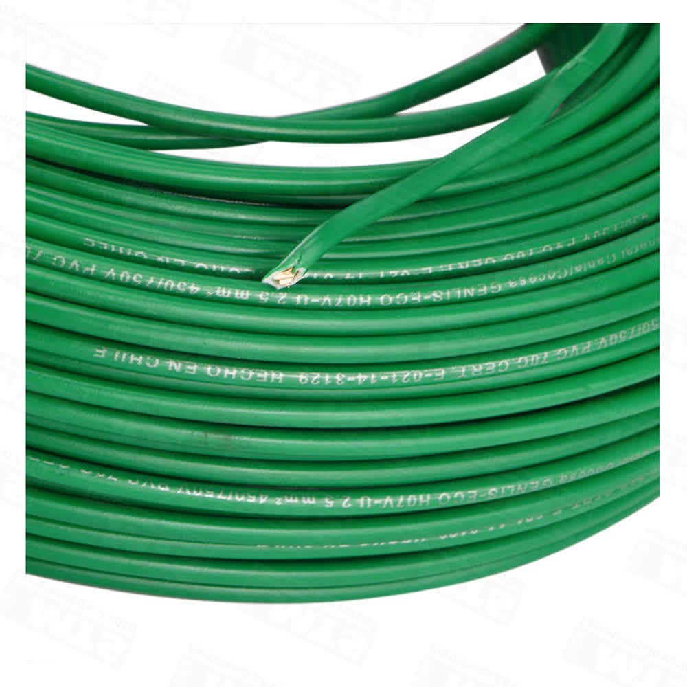 Alambre elect. nya verde 2.5 (100 mts)