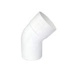 Codo 45 macho-hembra blanco