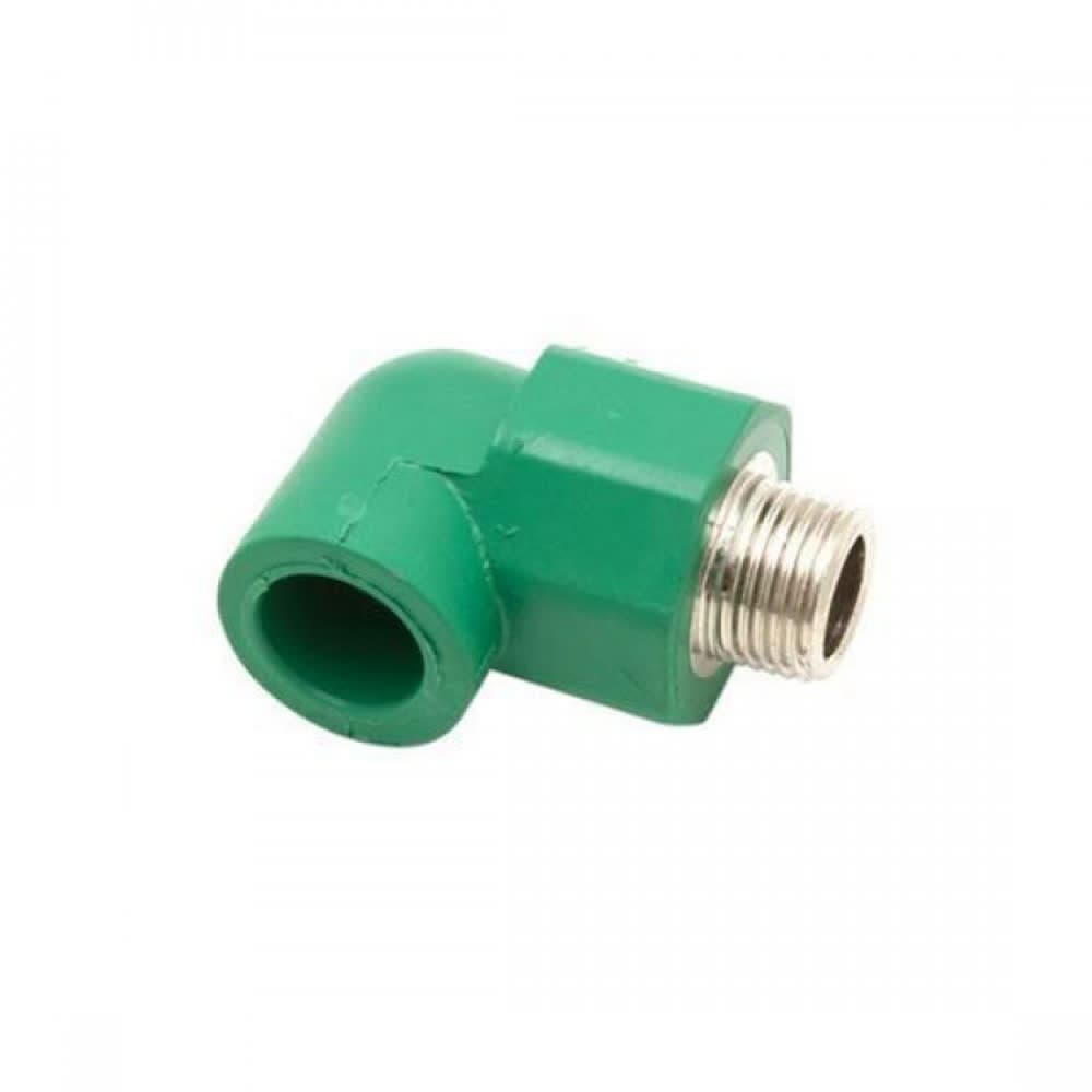 Codo ppr fusion  25 x 1/2 he metalico
