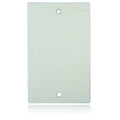 Placa ciega cubre caja plastica blanca c/perno