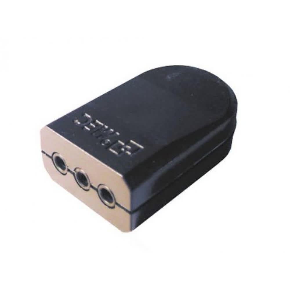 Enchufe  volante hembra  2p+t 16a negro
