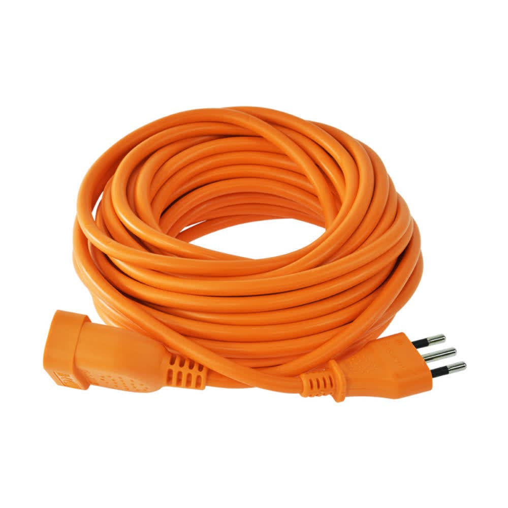 Extension elec. 10mts 10a 2pt naranjo