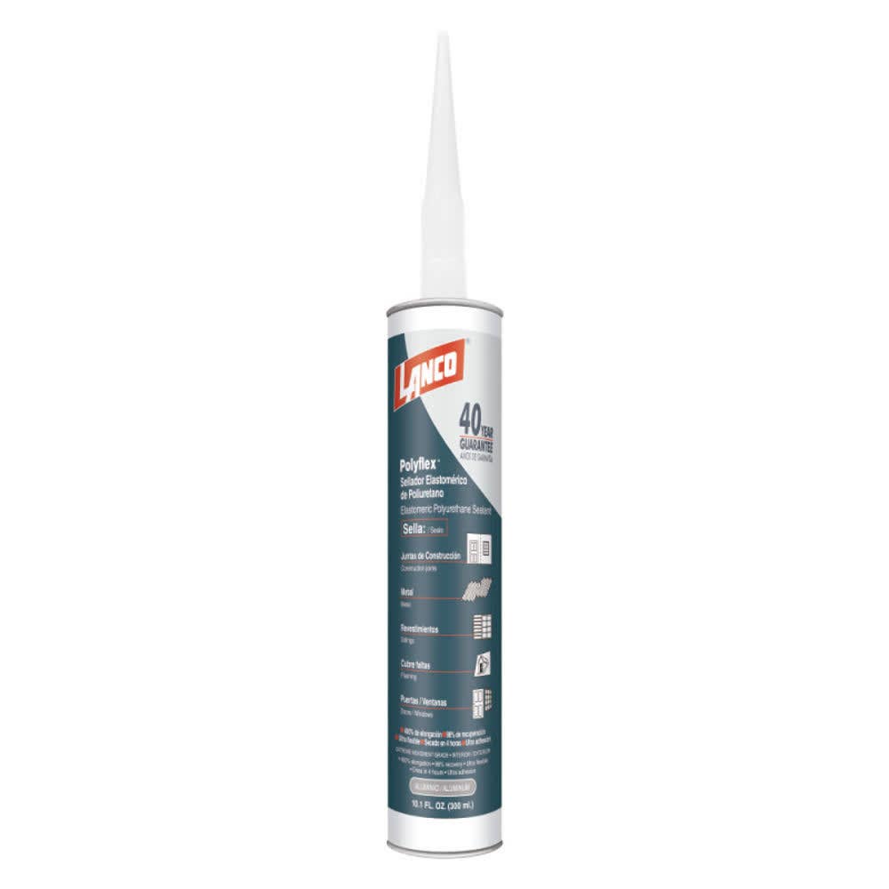 Sellador poliuretano polyflex alumin 300ml(lanco)