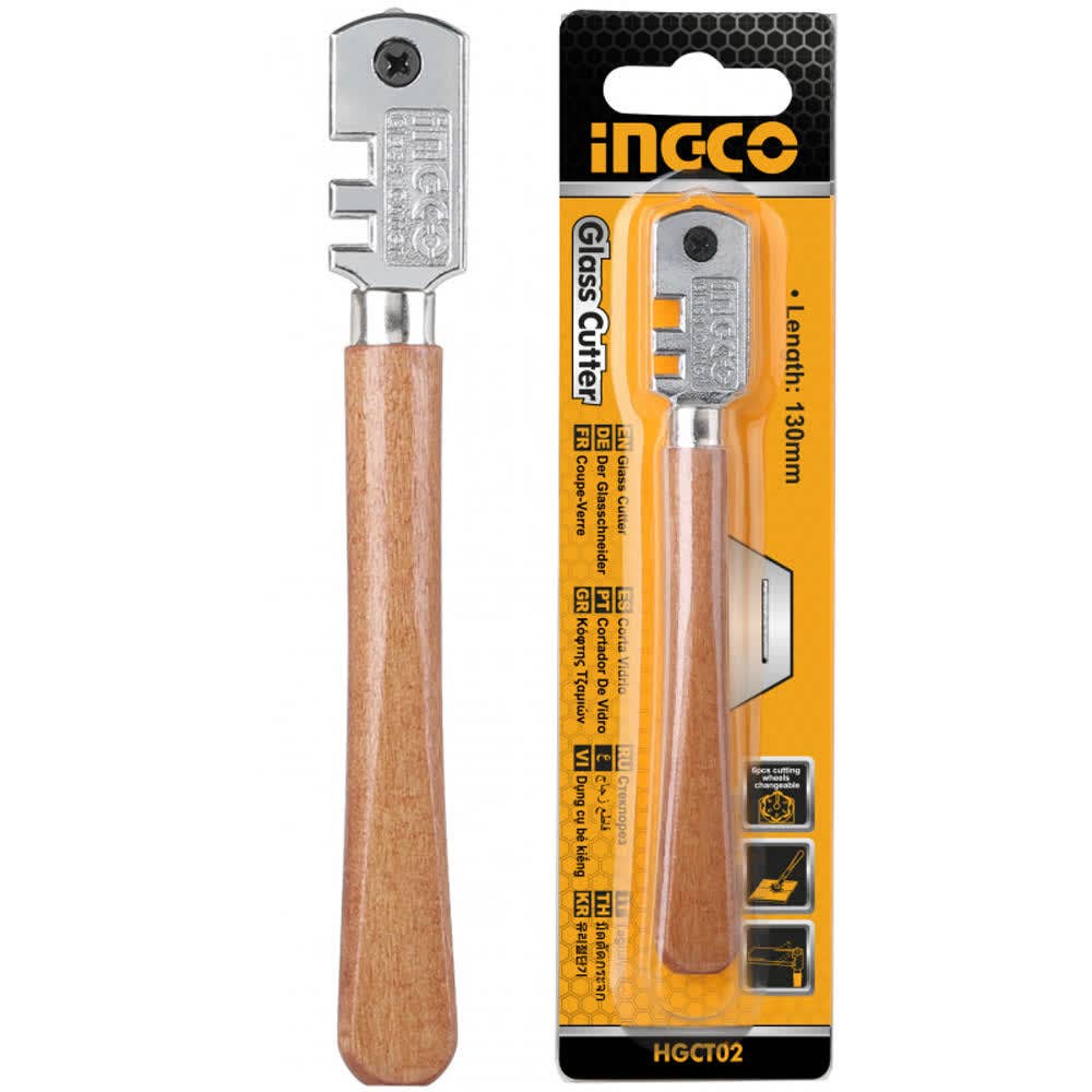 Cortadora vidrio ingco 6 ruedas m/madera