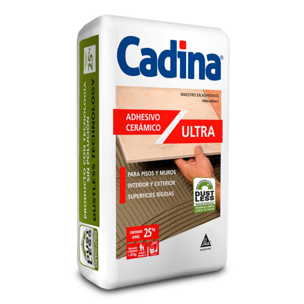 Adhesivo ceramico cadina ultra 25kg
