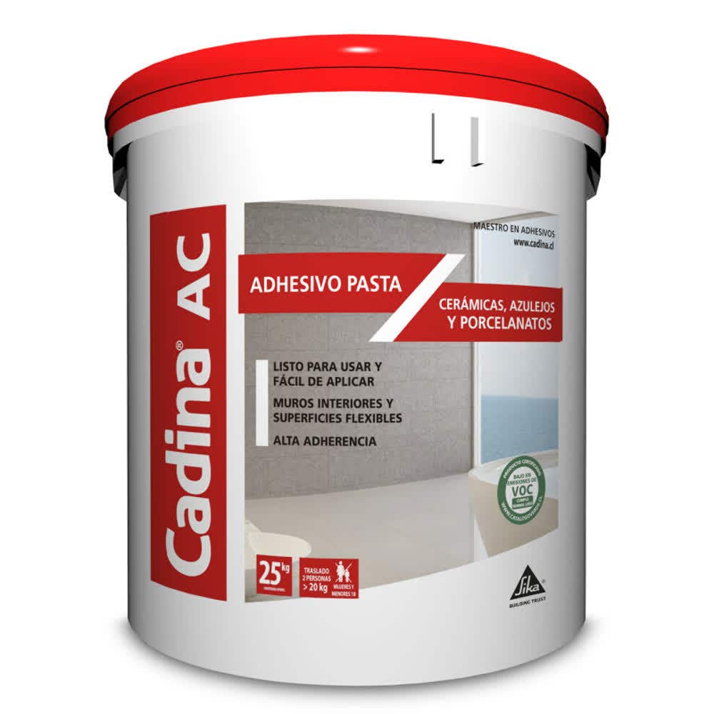 Adhesivo ceramico cadina en pasta ac 25kg