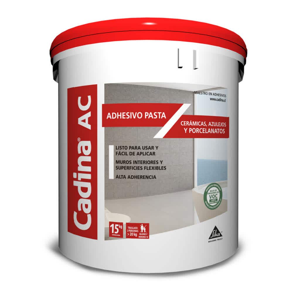 Adhesivo ceramico cadina en pasta ac 15kg