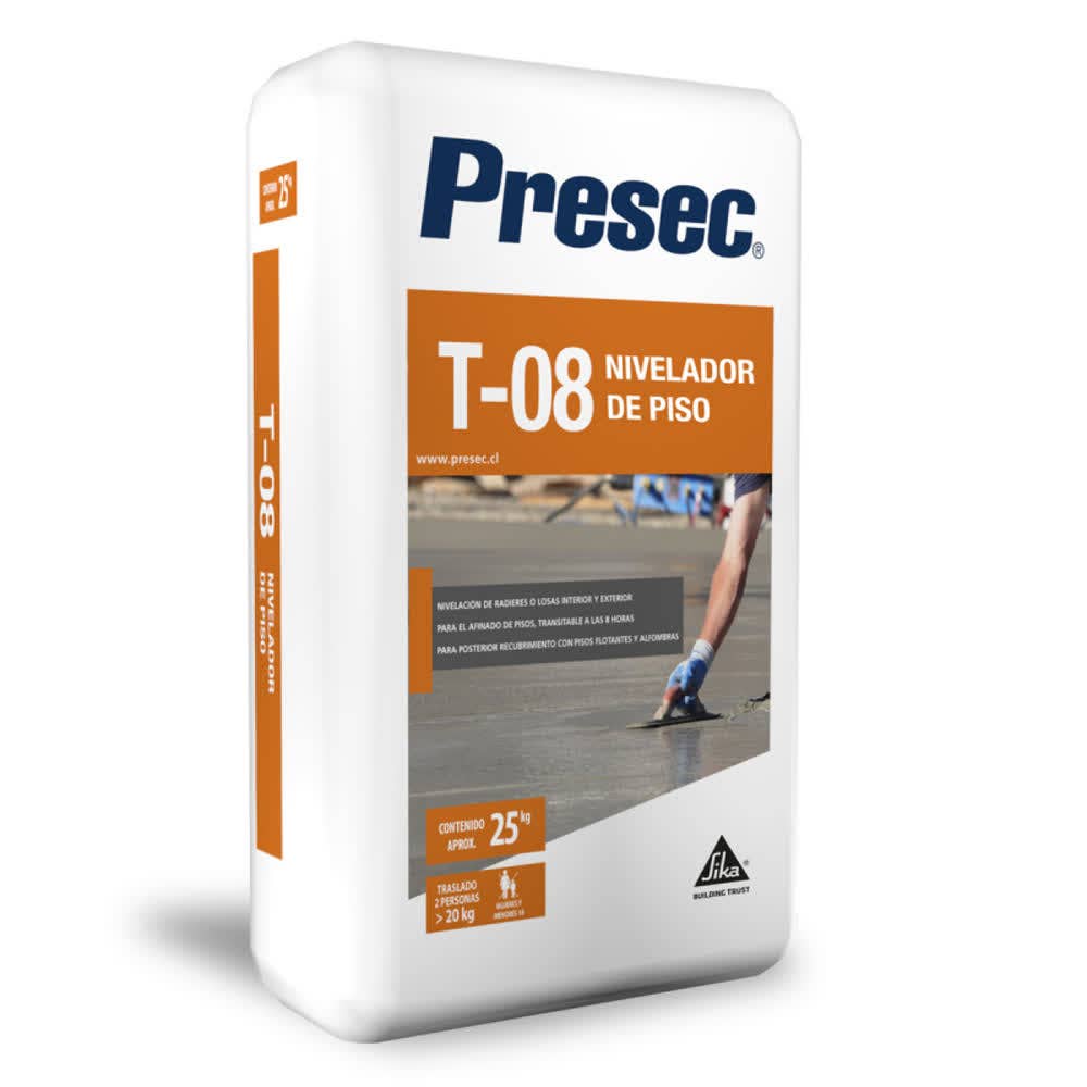 NIVELADOR DE PISO PRESEC T08 25KG